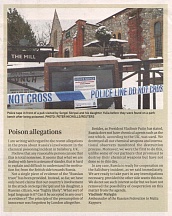 Poison Allegations (Ambassador's letter to the Times of Malta, March 23, 2018)