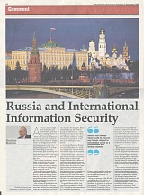 Russia and International Information Security (by Ambassador Vladimir Malygin, The Malta Independent, 3 November 2018)