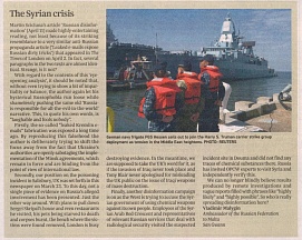 The Syrian Crisis (Ambassador's letter to The Times of Malta, April 13, 2018)