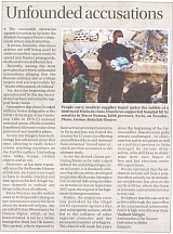 Unfounded accusations (Ambassador's letter to the Editor of the Times of Malta (Times of Malta, 18 February 2016)