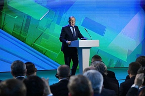 Foreign Minister Sergey Lavrov took part in the High-level International Conference Eurasian Security: Reality and Prospects in a Transforming World. (Minsk, October 26, 2023)